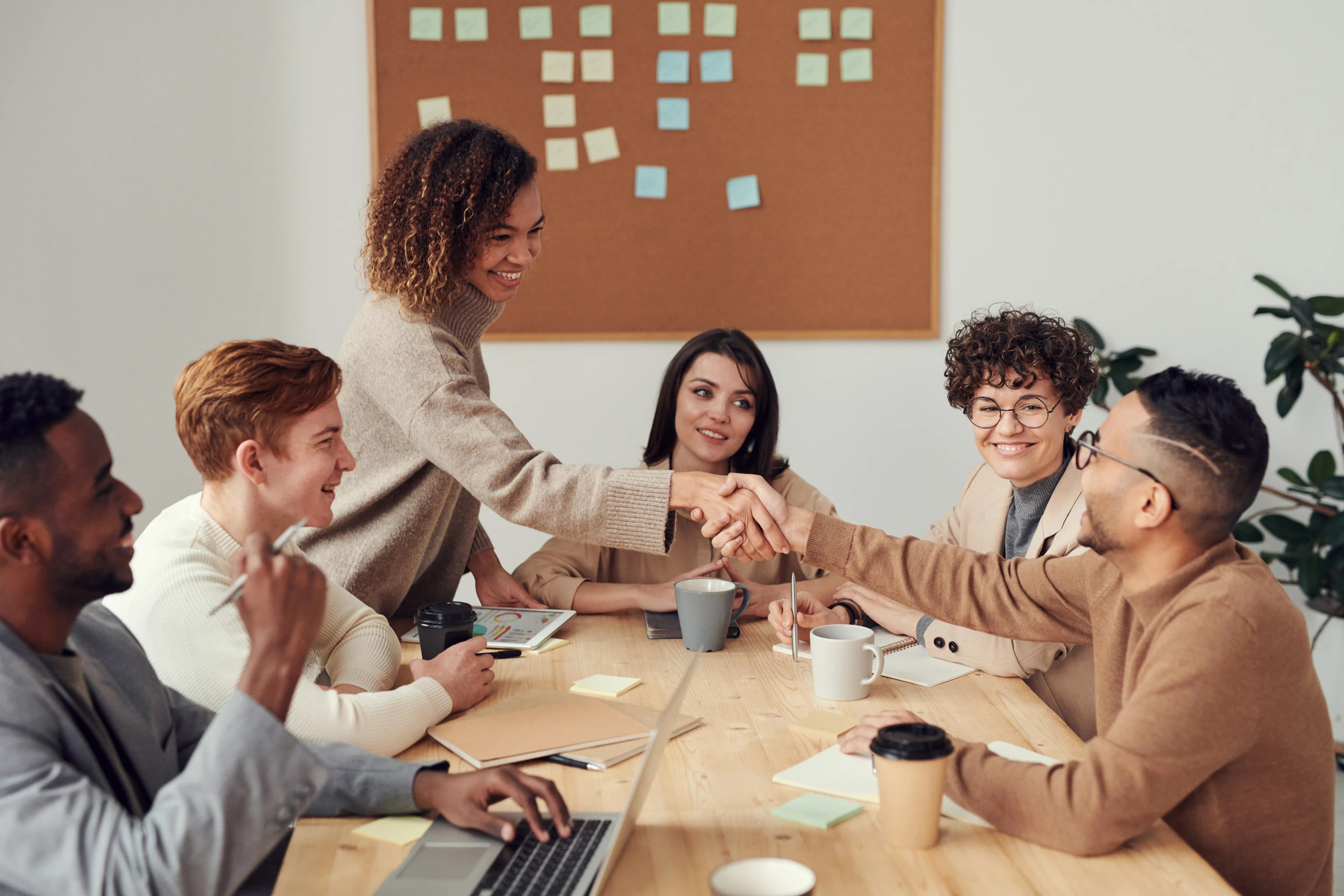 Young people collaborating